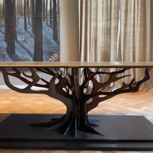 Tavolo albero in ferro